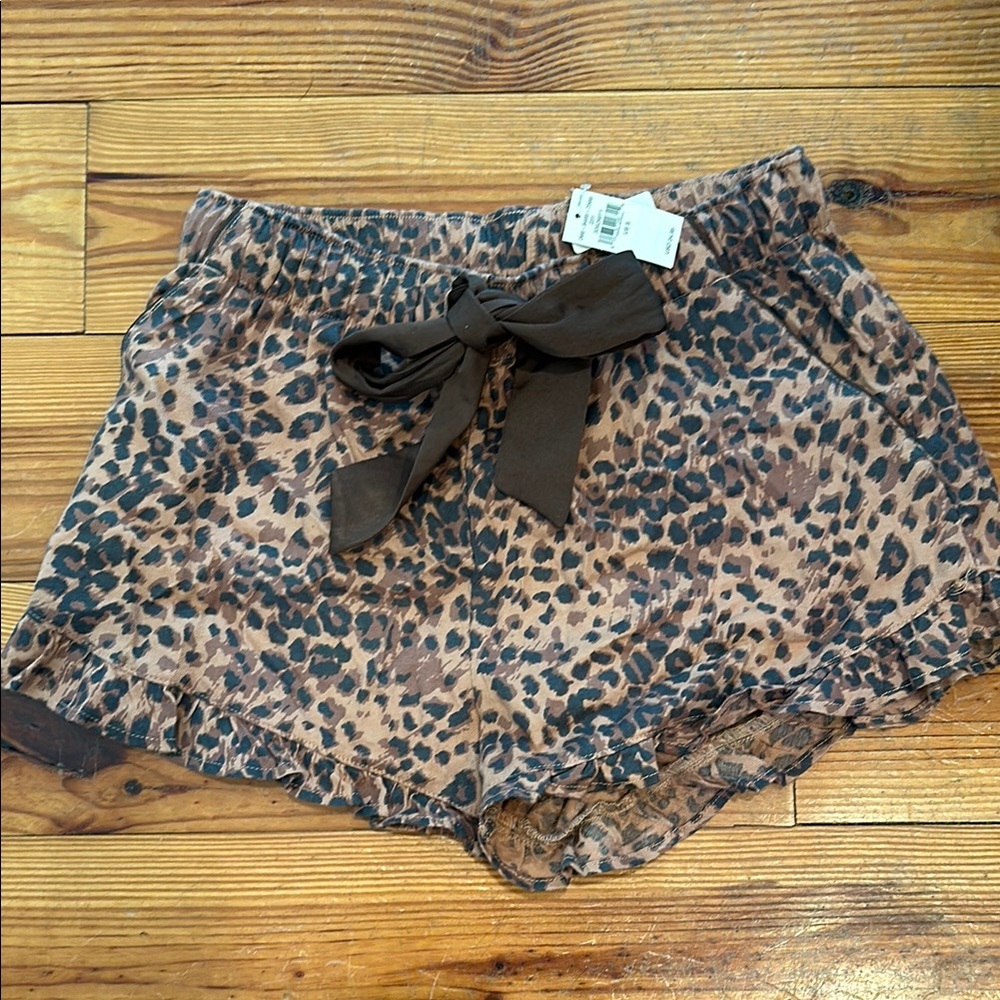 Aerie Leopard Print Pajama Shorts